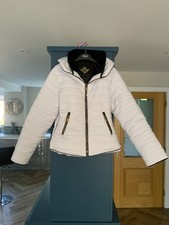 Rising White Puffa Style Jacket Size S / 8-10