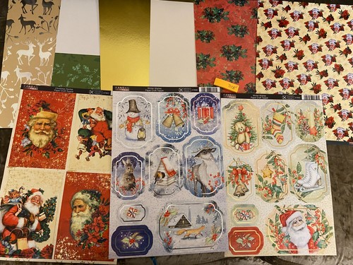 Kanban christmas card making - card,