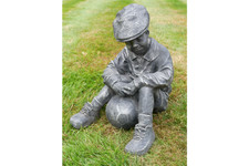 Vintage Garden Football Boy