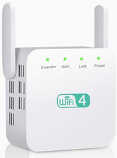 Wifi Range Extender Wifi Signal Booster to 3650Sq.Ft and 35 Devices 2.4G 300Mbps
