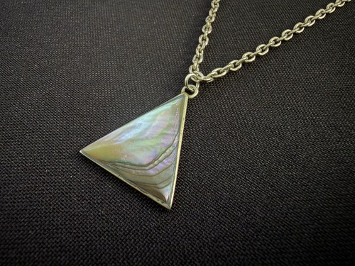 Abalone alpaca mexico pendant - abalone,