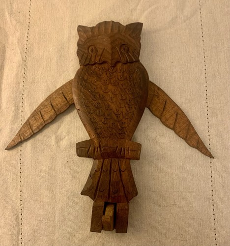 Vintage hand carved wooden - carved,