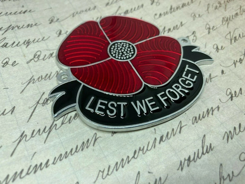Remembrance grille car badge - ,