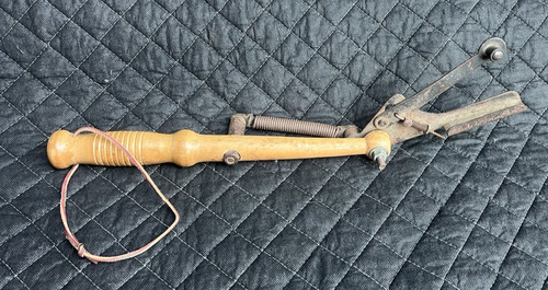 Vintage hand held clay - vintage,