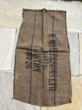 Large Vintage Hessian Sack For Display. W Maule & Sons Millers Orston