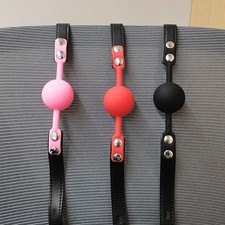 Bondage PU Leather Open Mouth