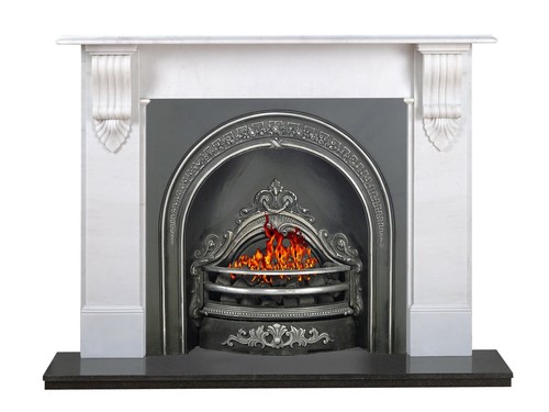 Fireplace marble victorian - fireplace,