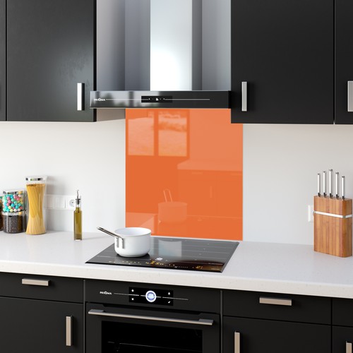 Kitchen glass splashback - kitchen,