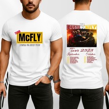 McFly vs Busted Tour 2025 T-Shirt Team McFly Band Front & Back Concert Gift Top