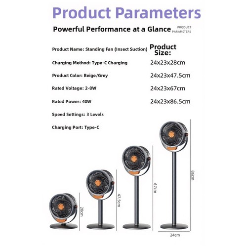 Lightweight floor fan - floor, with