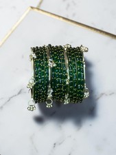 Glass Raindrop Bangles Set