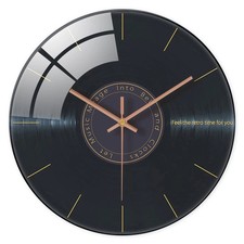 Vinyl Record Style Glass Wall