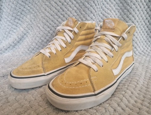 Vans sk8 light yellow suede - vans,