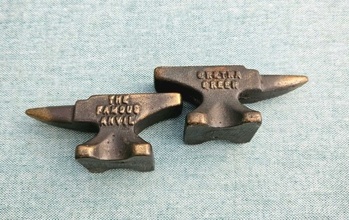 Vintage brass paper weight - paper,
