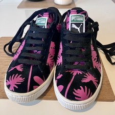 Puma Black And Pink Suede