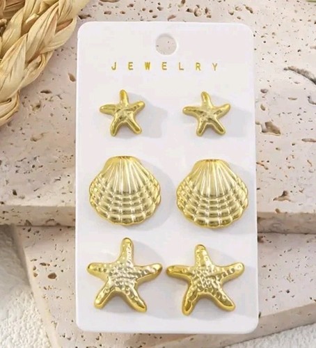 Pairs golden cute starfish - 3,