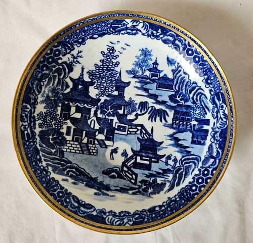 Antique worcester blue white - worcester,