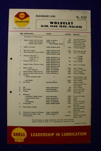 Wolseley 60 18 85 - wolseley, 12/48,14/60.18/85