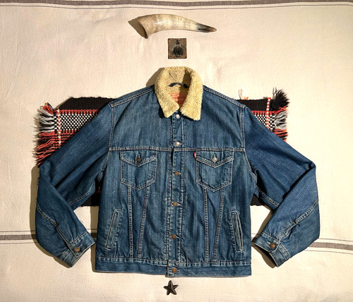 Levi sherpa jacket trucker - sherpa, l