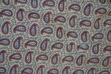 Vintage Sammy light brown cravat with paisley pattern