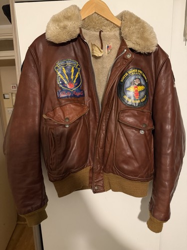 Schott leather bomber jacket - bomber,