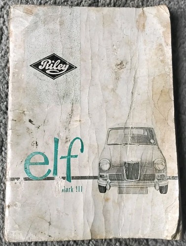 Riley elf mk3 owner manual - riley,