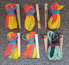 6 rabbit purse nets with wooden pegs (extra wide extra long) ferreting