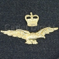 Raf officers side cap badge - raf,