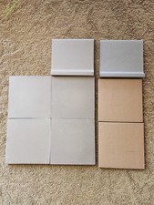 6x6 DAL Quarry Tile LOT With Covebase Gray, Beige and "Fawn" ON03, OQ92, OQ42