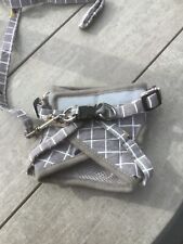 Grey and White Dog harness and lead size small. Never used.