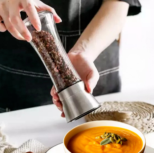 Salt pepper grinder shakers - salt,