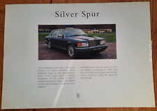 1995 ROLLS ROYCE SILVER SPUR car sales brochure / catalogue / prospekt from UK