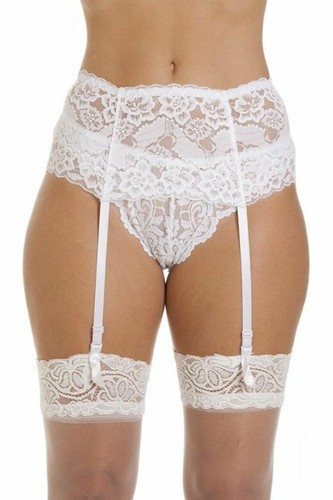 Wide lace suspender - wide,