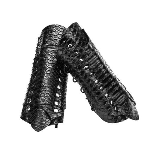 Leather gauntlet wristband - pu,