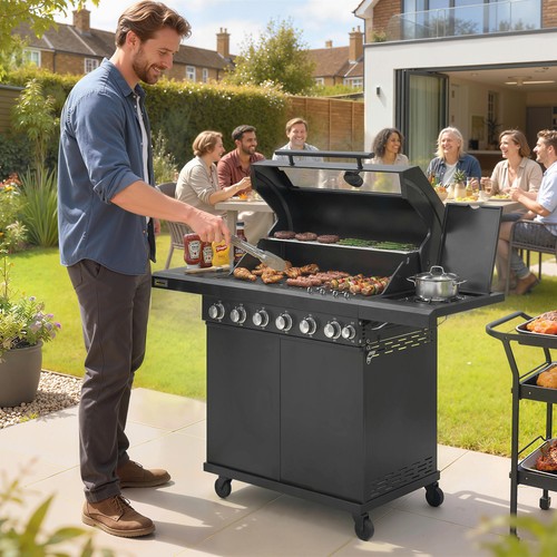 Burner gas bbq - gas, grill
