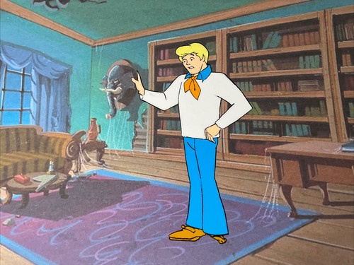 Scooby doo animation cel 1972 - animation,