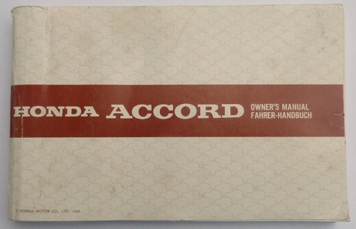 Honda accord multilingual - honda,