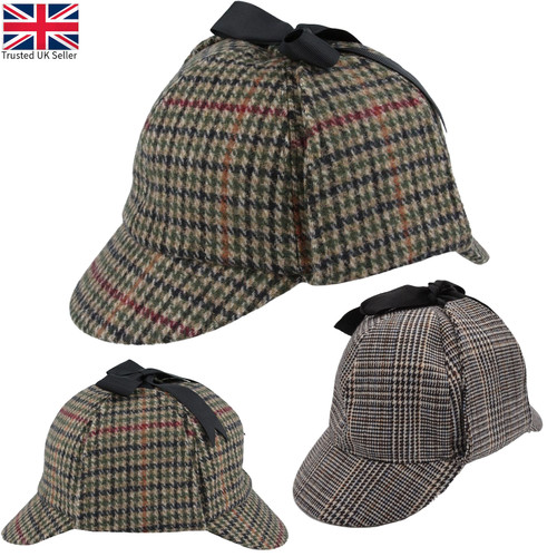 Deerstalker hat wool mix - hat,