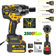 High Torque Impact Wrench Cordless Brushless Electric Battery Impact Wrench Gun