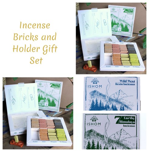 Incense bricks burner gift - bricks,
