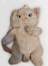Rare Vintage Baby Pink Aristocats Marie Small Stuffed Animal Backpack Bag