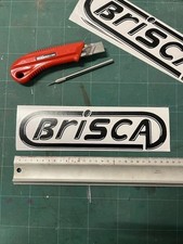 GLOSS BLACK BriSCA Heritage F1 F2 Vinyl Sticker Logo Old Skool 