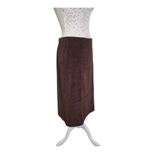  Brown Panelled Skirt