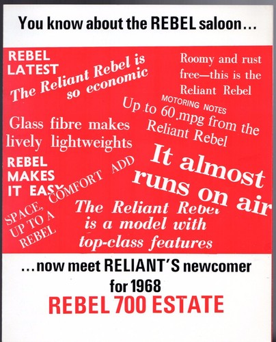 Reliant rebel 700 - reliant, uk