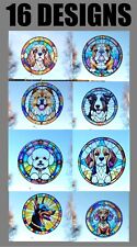 Various Dog Designs Stained