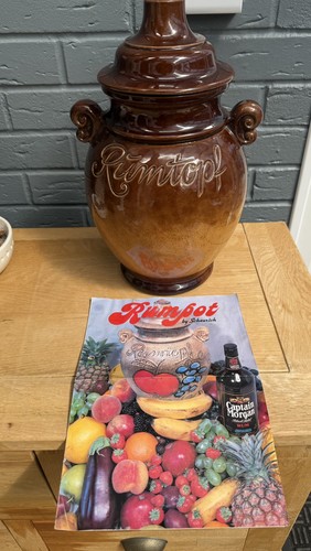 Vintage rumtopf brown - rumtopf, ceramic