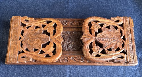 Vintage carved wooden - carved,