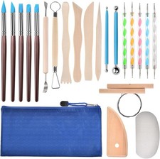 22PCS Clay Modelling Tools Set for Pottery, Sculpting, Carving & DIY Crafts