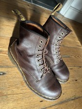  Dr Doc Martens Boots Men's Size UK 7  Brown Leather Lace Up