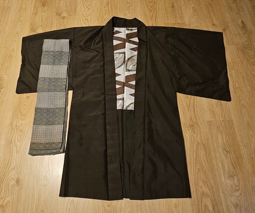 Kimono robe with obi belt - obi,